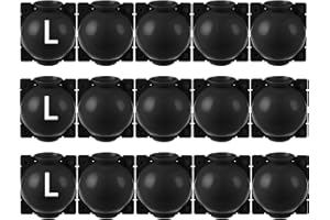 Laufunjoy 15 Pezzi Propagatori Alta Pressione, Scatola Radicamento Piante Riutilizzabile Dispositivo Innesto a Sfera Propagazione Scatola Radici Piante Giardino Assistita (L, Nero)