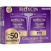 Bioxcin Collagen & Biotin Hacim Şampuanı | 2 x 300 ml | İnce ve Seyrek Sa&ccedil;lar İ&ccedil;in | S&uuml;lfatsız | Sa&ccedil; D&ouml;k&uuml;lmesine Karşı | Dolg