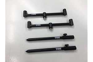 TMC 2 x 2 Rod Aluminium 20 cm buzz bars and 2 x 20-30 cm sticks, 13mm Diameter