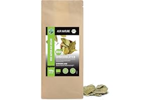 Alpi Nature Organiczne liście laurowe całkowicie (100 g) liście laurowe zorganizowane organiczne liście laurowe z kontrolowanej uprawy organicznej liście laurowe w 100% naturalne bez dodatków