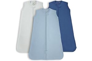 Mama Cheetah Śpiwór dla niemowląt 0,5 TOG, przenośny koc dla niemowląt z bawełny organicznej z podwójnym zamkiem błyskawicznym, noworodek niemowlę mały chłopiec dziewczynka, 18-24 miesięcy