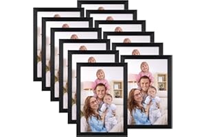Giftgarden Cornice 20x30,Cornice Foto 12 Pezzi, Decorazione per Casa,Cornici da Tavolo e Parete Nere