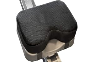 CYPREASON Coussin de siège pour rameur, Rembourrage de siège en Mousse à mémoire de Forme épaisse antidérapante, résistant à la transp, Pliable, rameur, Coussin d'assise Confortable pour