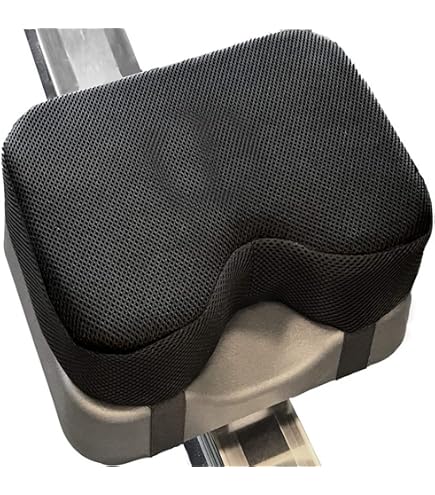 Coussin De Siège ROWPRO Pour Rameur Concept 2 – Mousse à Mémoire De Forme, Ergonomique, Confortable Et Stable