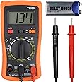 Digital Multimeter Pocket Clamp Multimeters Multi Tester Voltmeter Ammeter Ohmmeter AC/DC Ohm Volt Amp and Diode Voltage Electrical Tester Metre with Backlight LCD,Home Professional Use Automotive,etc
