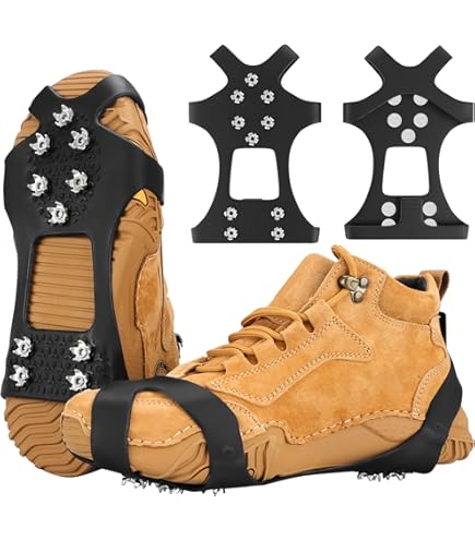 PARENCE - Crampons Chaussures Et Botte Antidérapants - Taille XL (43-48) Pour Des Aventures En Toute Sécurité - Crampons Montagne, Neige, Randonée, Traction été Hiver