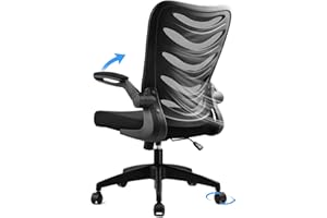 COMHOMA Office Desk Chair with Armrest Office Computer Chairs Ergonomic Conference Executive Manager Work Chair (Black)