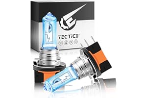 TECTICO H15 Headlight Bulbs 12V 15/55W Warm White +130% Super Bright DRL Full Main Beam Car Halogen Upgrade Bulb Replacement, 2 Lamps