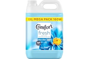 Comfort Fresh Blue Skies Fabric Conditioner Softener with Motion-Activated Fragrance Technology 100 Days of Freshness 160 washes (4.8 L)