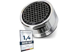 M. ROSENFELD HOME Aireador de Grifo M24 en Latón Cromado con Filtro Anticalcáreo - Ahorra Agua y Energía - Ahorra Hasta un 60% - Caudal de Agua 5 L/min