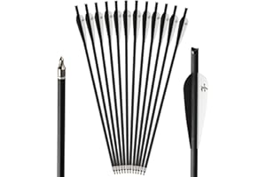 S F Bulloni per Balestra Frecce per Balestra Tiro con L'Arco in Carbonio per Caccia e tiro al Bersaglio (Confezione da 12)