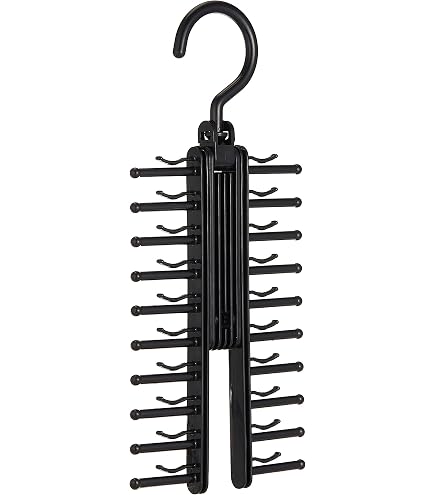 ZEDODIER Wooden Tie Holder For Men Closet, 20 Storage