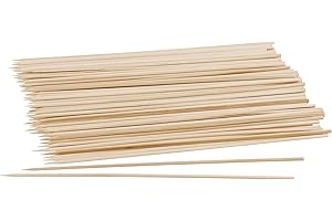 Fackelmann 31245 Lot de 50 brochettes en bois certifié FSC, Pics à grillades et barbecues écoresponsables, Piques bois, Bois certifié FSC, 25cm