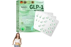 TOPWAL Croaie Highly Concentrated 3-in-1 Capsules, Croaie GLP-1 Capsules, Advanced GLP-1 Capsules, CroaieEssence Liquid Capsules, NAD+ Capsules Serum, Natural Ingredients, for All Body Types (1)