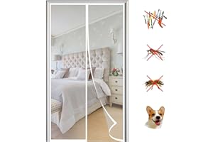RECHTECKIG Magnétique Moustiquaire Porte, Aimantée Maille Ultra Fine Fermeture Automatique Rideaux Anti Mouches Installation Facile, pour Portes de Multi Types