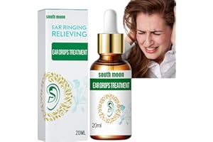 RUOJIAR Ear Drops,Pain Relief and Earache Drops,Ear Drops for Tinnitus,Ear Ringing Treatment Oil,Ear Drops for Itchy Ears,Earache Drops for Tinnitus Treatment,Tinnitus Ear Drops,Ear Ringing Relieving