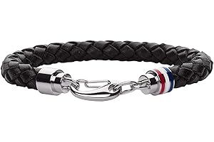 Tommy Hilfiger Jewelry Bracelet en Cuir Tressé pour Homme - Disponible en Couleur Marron ou Noir