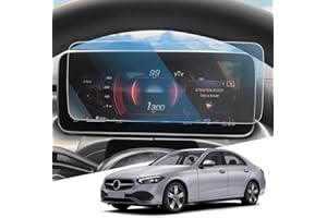 WEIPIN Pellicola protettiva digitale per abitacolo da 12,3" per M-ercedes Ben-z Classe C W206/GLC X254 2022 2023 2024 pellicola protettiva in vetro temperato per classe C W206 accessorio adatto con 9H