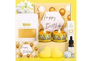 BAICAI Birthday Pamper Gifts Box for Women, Unique Happy Birthday Hampers Self Care Package for Her, Rose&Jasmine Spa Bath Set Ladies Birthday Presents Gifts Ideas for Women Best Friend Sister Bestie Mum
