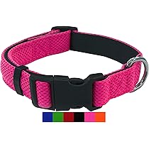 Handgefertigtes Baumwoll-Hundehalsband Mit Blumenmuster – Verstellbar, Größe S/M/L, Rosa, Mit Anhänger