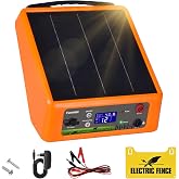 FarmNix Solar Electric Shepherd 32KM, Adjustable Output 6-12KV 0.3-2.0J | with 18Ah Lithium Battery, Solar Panel 6W IP55 for