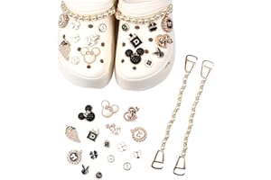 TYXHXTF 18PCS Shoe Charms for Croc Charms, Crystal Diamond Shoe Accessories, Bling Shoe Charms for Clog, Croc Charms Bling Crocs Accessories for Women Girls Birthday Christmas Party Gifts