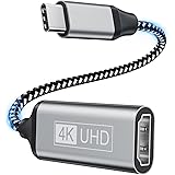Gulemfy Adattatore da USB C a HDMI, USB C HDMI Cavo 4K [Compatibile con Thunderbolt 3] con Uscita Audio Video per iPhone 15Pr