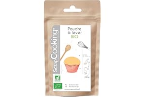 SCRAPCOOKING SCRAP COOKING Pot Poudre à Lever Bio 50 g - Pour Pâtisserie, Gâteaux, Pains et Viennoiseries - Fabriqué en France 4489