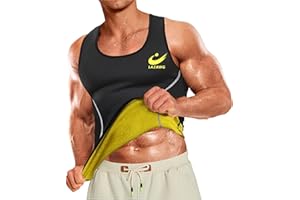 LAZAWG Gilet de Sudation Homme Corset Minceur pour Perte de Poids Sport Sauna Débardeur Vêtements de Sudation Zippé Serre Taille Gaine