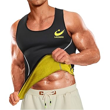 Ceinture Sudation Homme GOUJIAN Combinaison De Sudation Fo Homme, T-shit De Sauna Ceinture Abdominale Femme