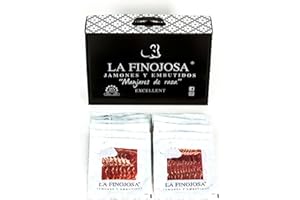 La Finojosa - Spalla di Prosciutto Reserva Affettata - Pack con 20 Confezioni da 100 g - Stagionatura Minima 16 Mesi - Aroma Intenso e Piacevole - Sapore Dolce e Poco Salato - Confezionato Sottovuoto