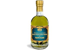 D.O.S. SPECIALITÀ AL TARTUFO SINCE 1940 DOS Tartufi - Huile d'Olive Extra Vierge à la VéritableTruffe Noire 250 ml | Tuber Melanosporum Vitt. | Pour Pâtes, Risottos, Salades