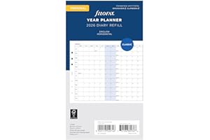 Filofax Personal Horizontal Year Planner 2026