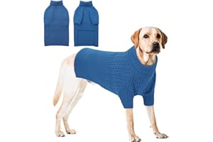 CITÉTOILE Maglione per Cani,Maglione per Cani Lavorato a Maglia per Cani di Piccola e Media Taglia,Cappotto per Cani Maglione Lavorato a Maglia a Collo Alto Lavabile,Cappotto Invernale Comodo Morbido