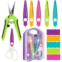 7-teiliges Bastelscheren Set Mit 3-in-1 Eckenrunder – Dekorative Papierscheren Für Scrapbooking