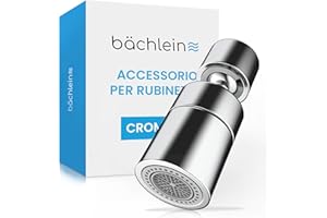 Bächlein Rompigetto universale per rubinetti da cucina, con due tipi di getti, girevole, cromato