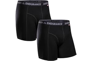DANISH ENDURANCE Męskie Bokserki z Wełny Merino, Bielizna Termoaktywna, Ciepe, Gwarancja Antydziurkowa
