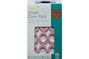 AAKSH 555 15pcs Large Oval Self Adhesive Foam Cushion Pads - Perfect Protection for Painful Corns & Calluses - Reduce Shoe Pain