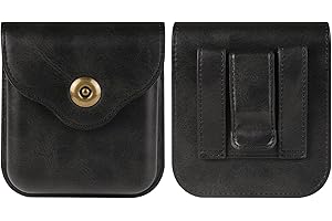 MXFDOKD Galaxy Z Flip 7 Herren Handy Gürteltasche Leder, Gürtel Handytasche mit Clip Multifunktional Kompatibel mit Samsung Galaxy Z Flip 7/6/5/4/3/2/5G/Motorola RAZR 5G/60/50/40/ Ultra+/Huawei Pura X