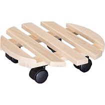 Support à Roulettes Wagner COUNTRY Pour Pot De Fleur - Bois Massif FSC® - Capacité 100 Kg