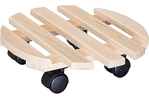 WAGNER DESIGN YOURSELF WAGNER - 20031801 Carrello per Piante, (Ø) 30 x (A) 8 cm, dur, Naturale