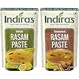 Indira's Instant Rasam Paste Combo Pack of 2 - More Flavourful than Rasam Powder, Just Add Hot Water - 2 Tasty Flavours - Udupi Rasam (200g) & Tamarind Rasam (200g)