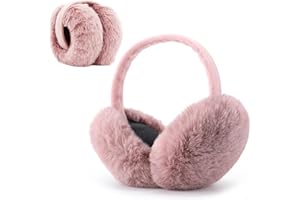 Clarmonde Lussuosi paraorecchie invernali in finta pelliccia, eleganti e accoglienti, pieghevoli, per donne e ragazze, perfetti per avventure all'aria aperta