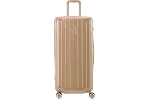 GYL Intemporelle, Valise Trunk Soute Rigide, (80 x 37 x 41 cm) - 4,5Kg - 115L - Polycarbonate - Sérrure TSA - Garantie à Vie, Champagne