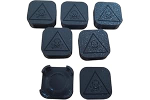 FRAOS Porta Veleno per Gel Insetticida – Set da 6 Trappole Riutilizzabili in Stampa 3D con Chiusura Sicura, Incisione di Pericolo e Lavaggio Facile – Per Formiche, Scarafaggi e Blatte (Nero)