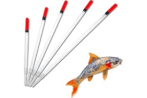 BULLTEK Lot de 5 Flotteurs Waggler - Mesures 11/13/15,5/17,5/19,5 cm - Sensibles et Haute Visibilité - Idéal pour Match Fishing, Carp Fishing et Pêche au Stylo - Pour Eaux Douces et Compétitions