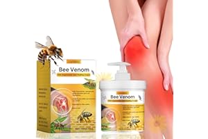 HOBRIWETO Bienengiftsalbe 100g, Bienengift Gelenk Knochenpflegecreme, Arthrose Beruhigende Linderung bei Gelenkschmerzen, Muskelschmerzen, Muskelkater, Schwellungen nach Prellungen und Verletzungen