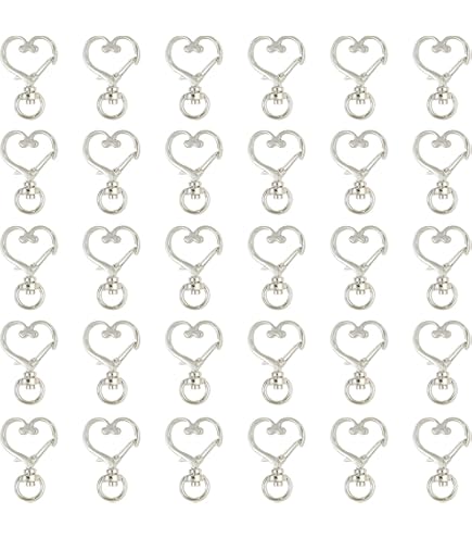 KIRZAX 12-tlg Schlüsselringe Set - Bunte Stern Anhänger Mit Glöckchen 30mm