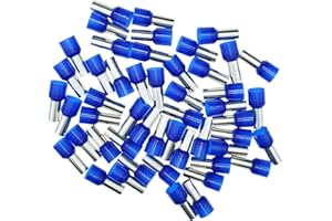 Afeld Elektro Lot de 50 Embouts de câble isolés 16 mm² Bleus, Terminal bout à bout, Cuivre, Bleu