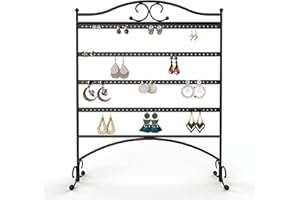 Mango Steam Organisateur de Bijoux Pour Boucles D'oreilles et Bagues (Noir Classique)